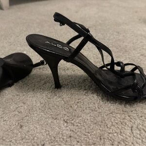 Aldo Black Slingback Heels Strappy Design
Like new - worn once